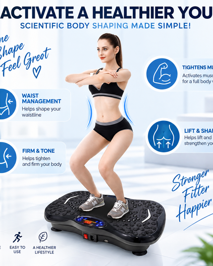 Vibration Plate Fitness Exercise and Massage Machine