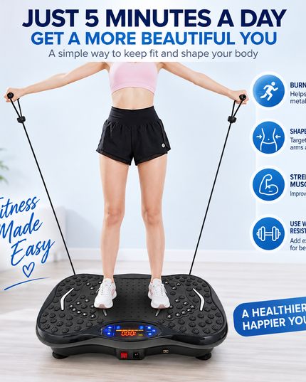 Vibration Plate Fitness Exercise and Massage Machine
