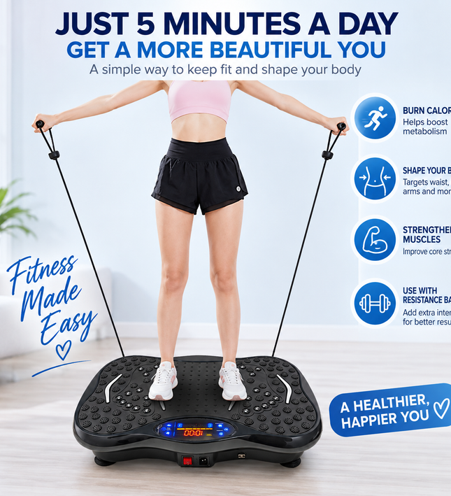 Vibration Plate Fitness Exercise and Massage Machine