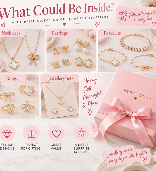 🎀 Poppy Gifts Luxury Jewellery Surprise Mystery Box