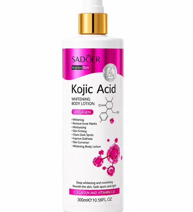 SADOER Kojic Acid Brightening Body Lotion – 300ml
