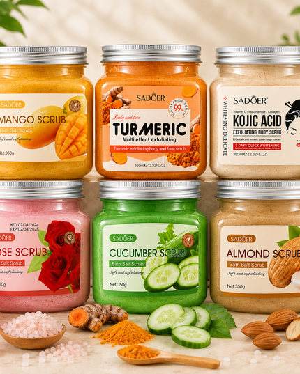 SADOER Exfoliating Body Scrub Collection – 350g