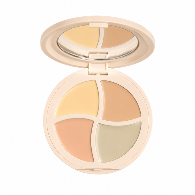 Sweet Mint 4-Colour Cream Concealer Palette with Mirror