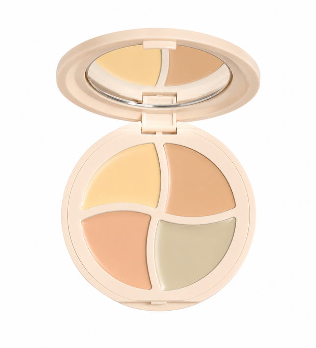 Sweet Mint 4-Colour Cream Concealer Palette with Mirror