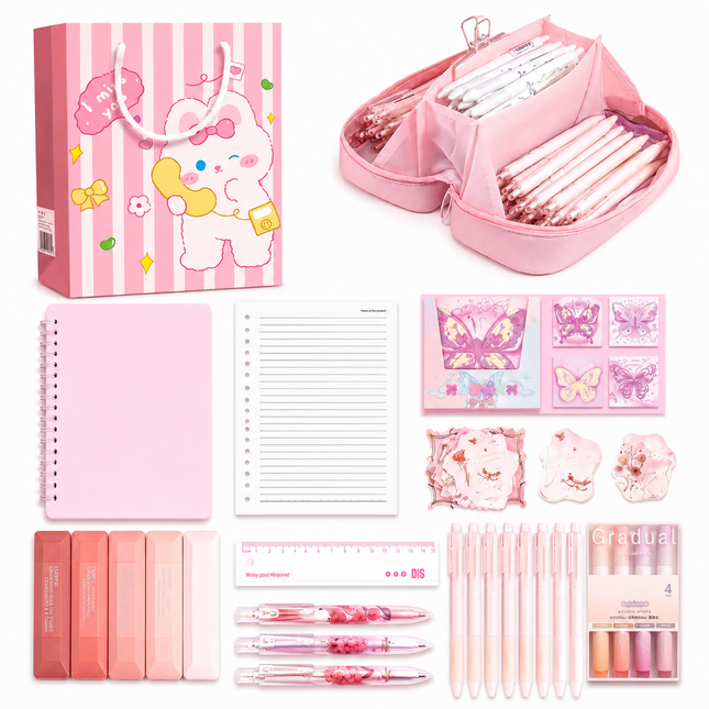 Basic Stationery Gift Set – Pink Series and Blue Series