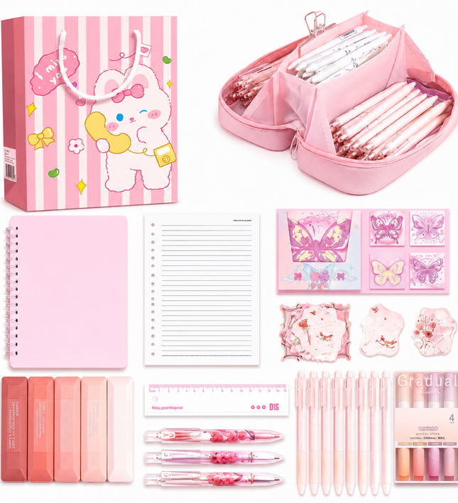 Basic Stationery Gift Set – Pink Series and Blue Series