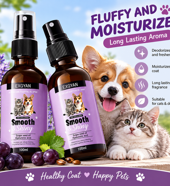 Smooth and Shiny Pet Fur Care Spray – 100ml