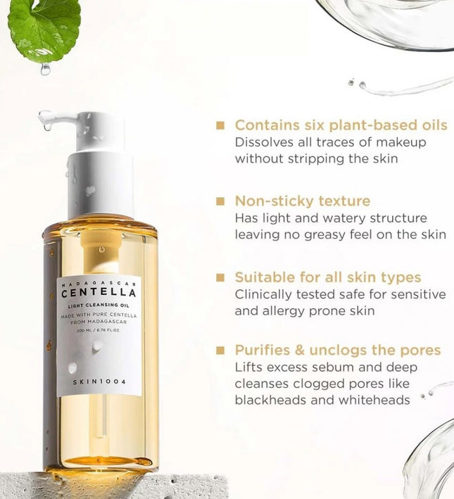 SKIN1004 Madagascar Centella Light Cleansing Oil 200ml