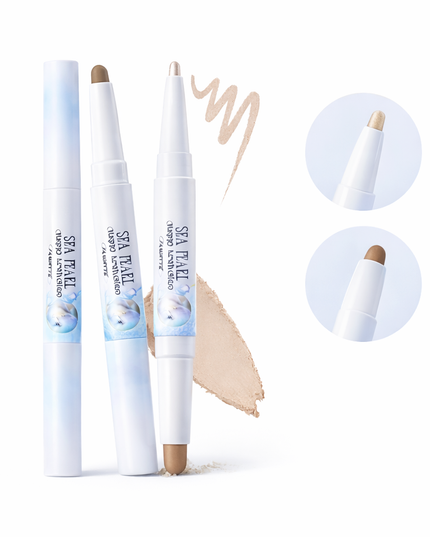 Flortte Glass Sea Collection Dual-Ended Highlight & Contour Pen