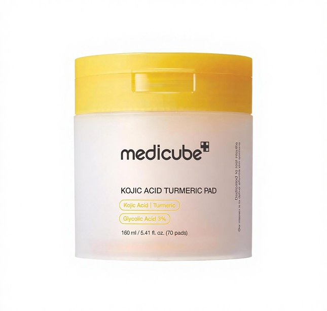Medicube Arbutin & Turmeric Clarifying Toner Pads for Problem Skin