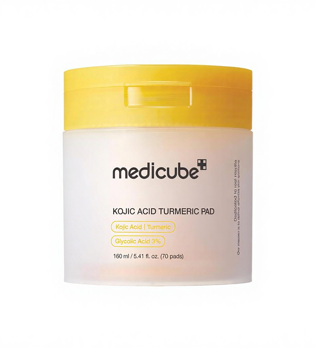 Medicube Arbutin & Turmeric Clarifying Toner Pads for Problem Skin