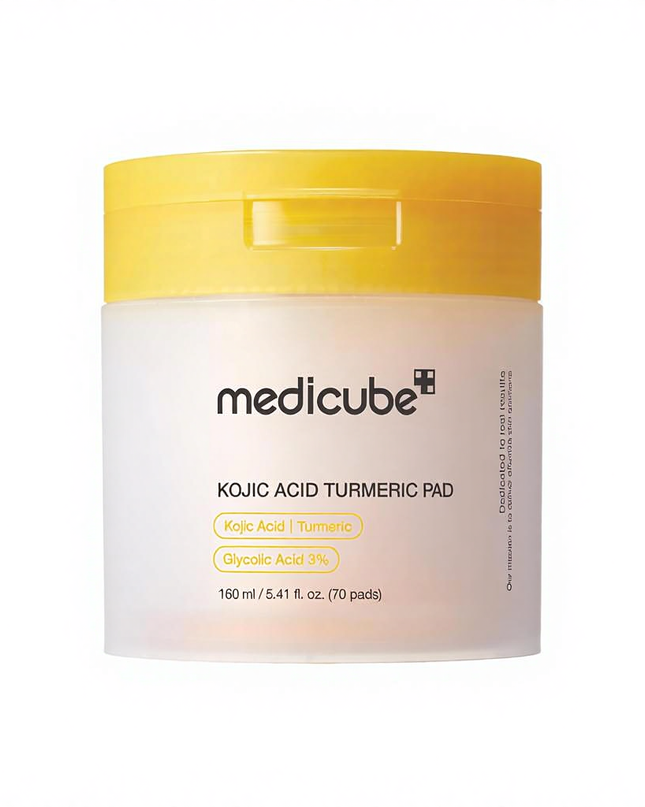 Medicube Arbutin & Turmeric Clarifying Toner Pads for Problem Skin