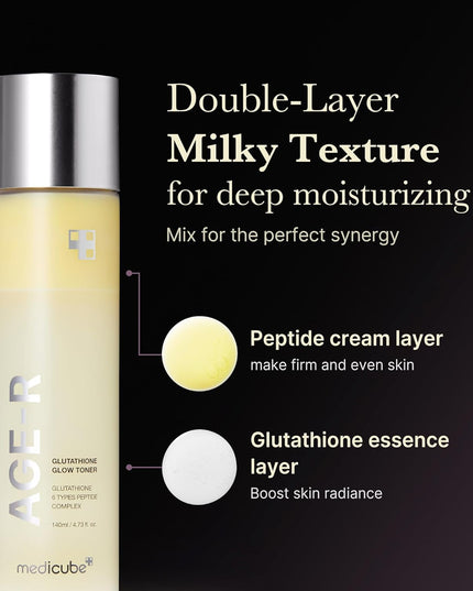 Medicube Age-R Glutathione Glow Milky Toner
