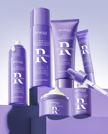 BIOAQUA Natural Skin Care Kit Retinol Brightening Serum Face Care Anti-aging Anti-wrinkle Moisturizing Retinol Skin Care Set