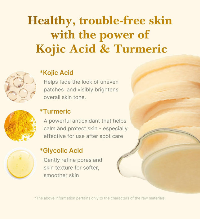 Medicube Arbutin & Turmeric Clarifying Toner Pads for Problem Skin