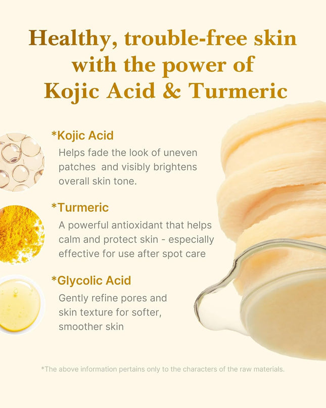 Medicube Arbutin & Turmeric Clarifying Toner Pads for Problem Skin