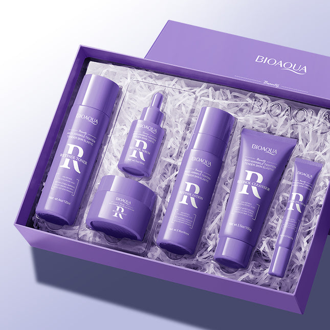 BIOAQUA Natural Skin Care Kit Retinol Brightening Serum Face Care Anti-aging Anti-wrinkle Moisturizing Retinol Skin Care Set