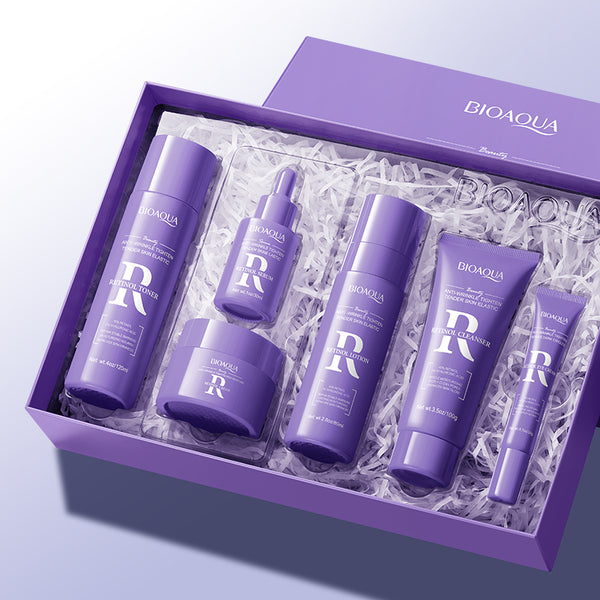 BIOAQUA Natural Skin Care Kit Retinol Brightening Serum Face Care Anti-aging Anti-wrinkle Moisturizing Retinol Skin Care Set