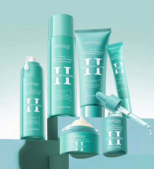 Hyaluronic Acid Moisturizing Repair Set Vitamin C Brightening Firming Facial Skin Care Face Cream