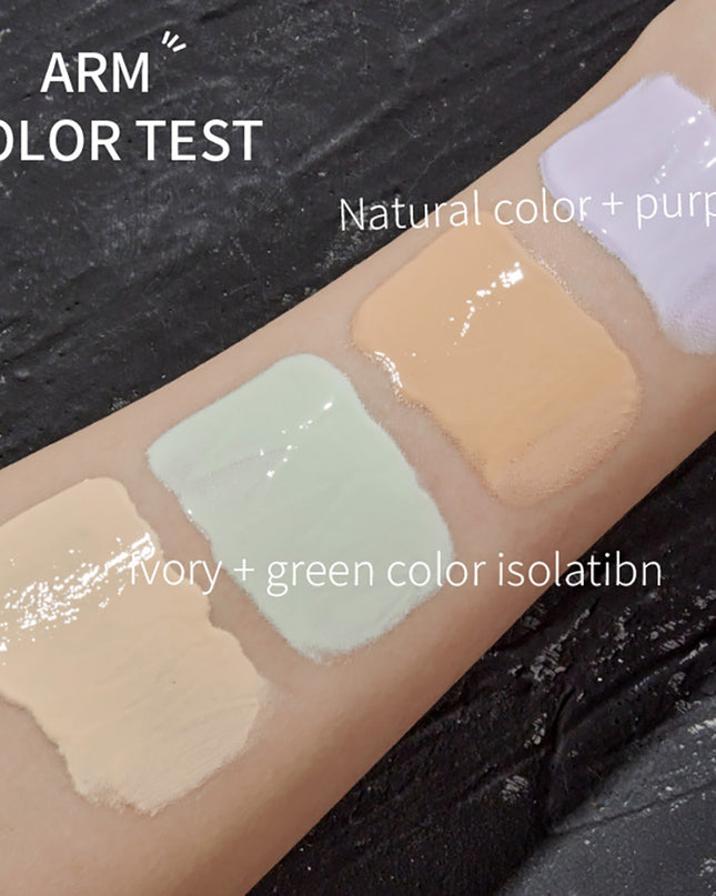 Hanru 4-piece makeup kit BB cream & isolation base & loose powder & beauty sponge