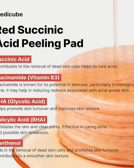 Medicube Red Succinic Acid Peeling Pad