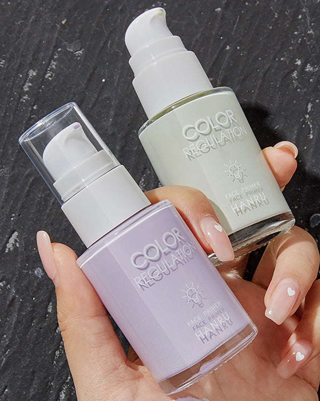 Hanru 4-piece makeup kit BB cream & isolation base & loose powder & beauty sponge