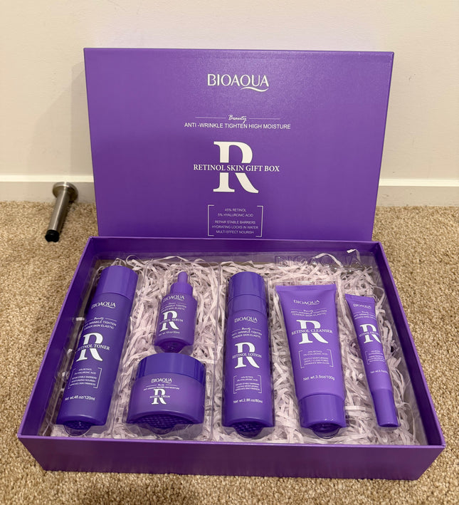 BIOAQUA Natural Skin Care Kit Retinol Brightening Serum Face Care Anti-aging Anti-wrinkle Moisturizing Retinol Skin Care Set