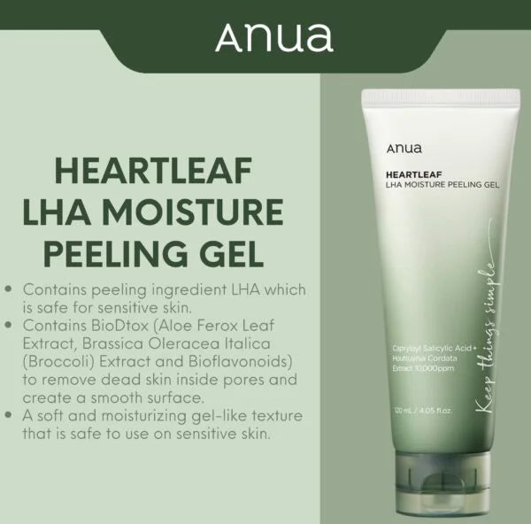 Anua Heartleaf LHA Moisture Peeling Gel 120ml