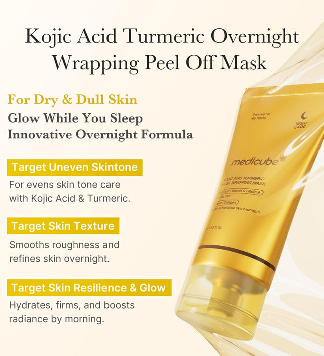 Medicube Kojic Acid Turmeric Night Wrapping Mask