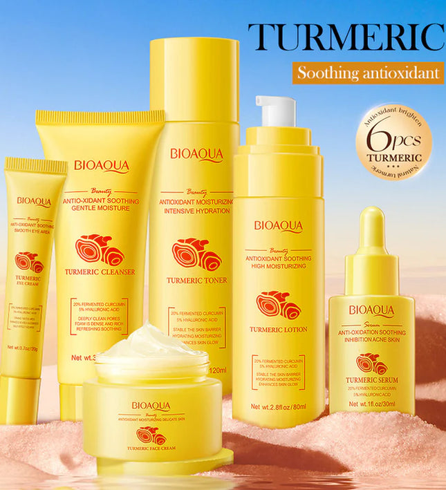 BIOAQUA Turmeric Facial Skincare Set