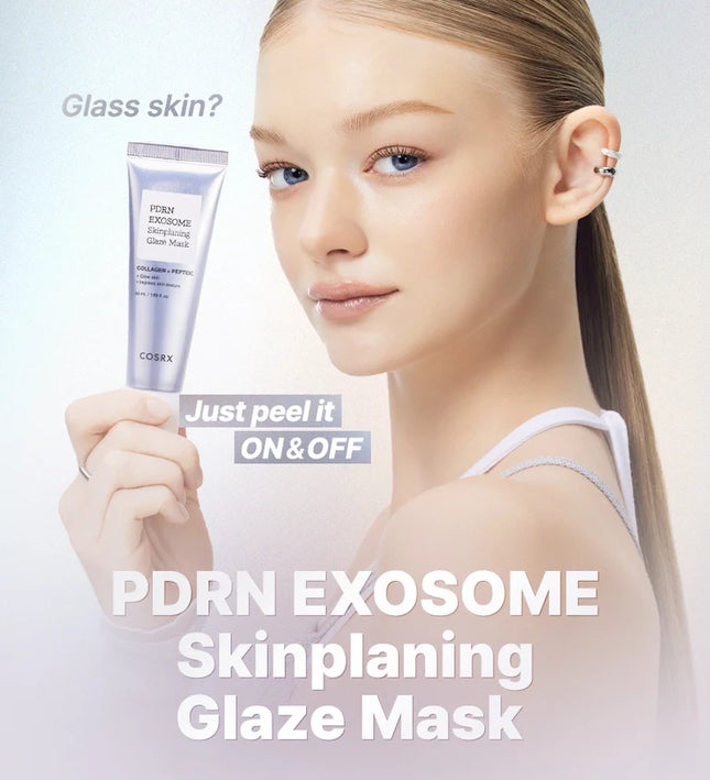 COSRX PDRN EXOSOME Skinplaning Glaze Mask 50ml with Brush