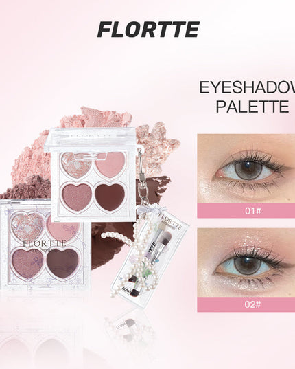 FLORTTE Blooming Love 4-Colour Eyeshadow Palette