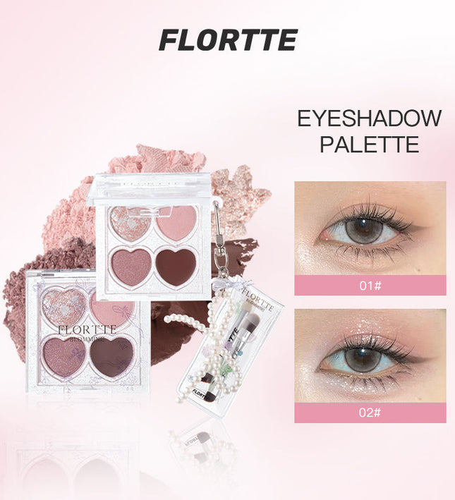FLORTTE Blooming Love 4-Colour Eyeshadow Palette