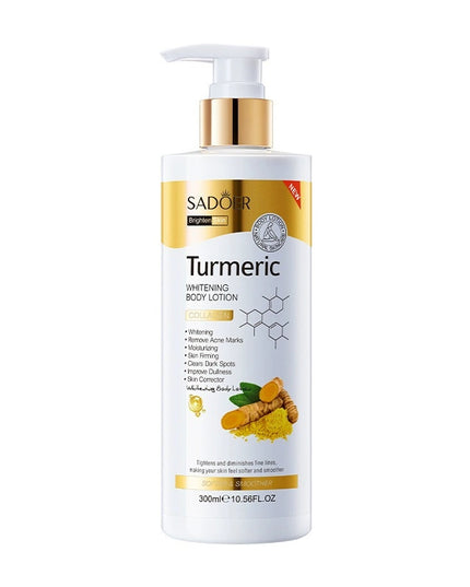 SADOER Turmeric Brightening Body Lotion with Collagen – 300ml
