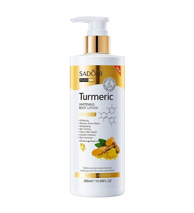 SADOER Turmeric Brightening Body Lotion with Collagen – 300ml