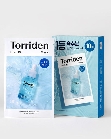 Torriden DIVE-IN Low Molecular Hyaluronic Acid Mask 10 Pack