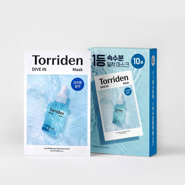Torriden DIVE-IN Low Molecular Hyaluronic Acid Mask 10 Pack