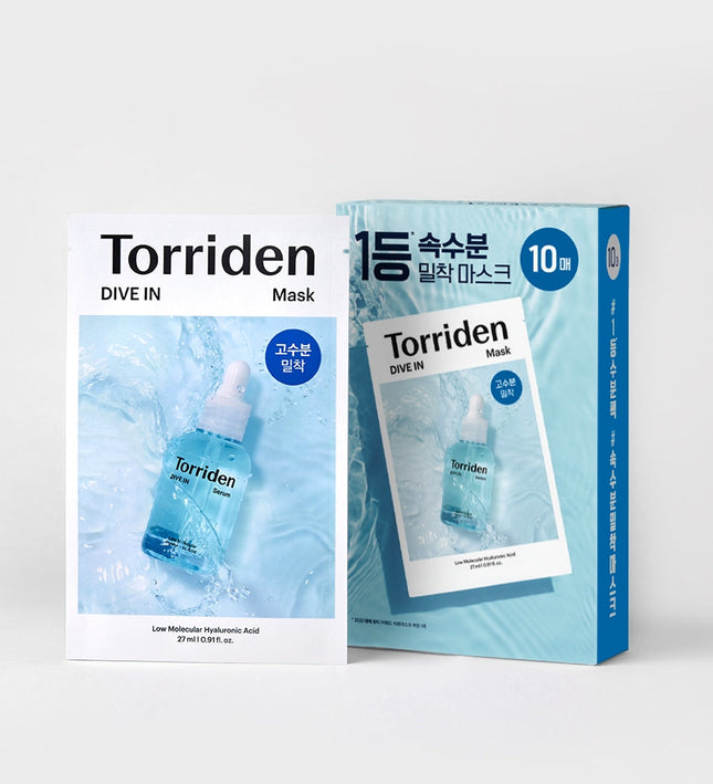 Torriden DIVE-IN Low Molecular Hyaluronic Acid Mask 10 Pack