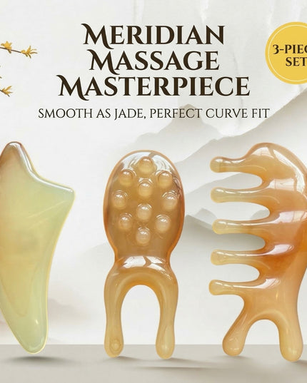 Meridian Massage Gua-Sha Masterpiece 3-Piece Set
