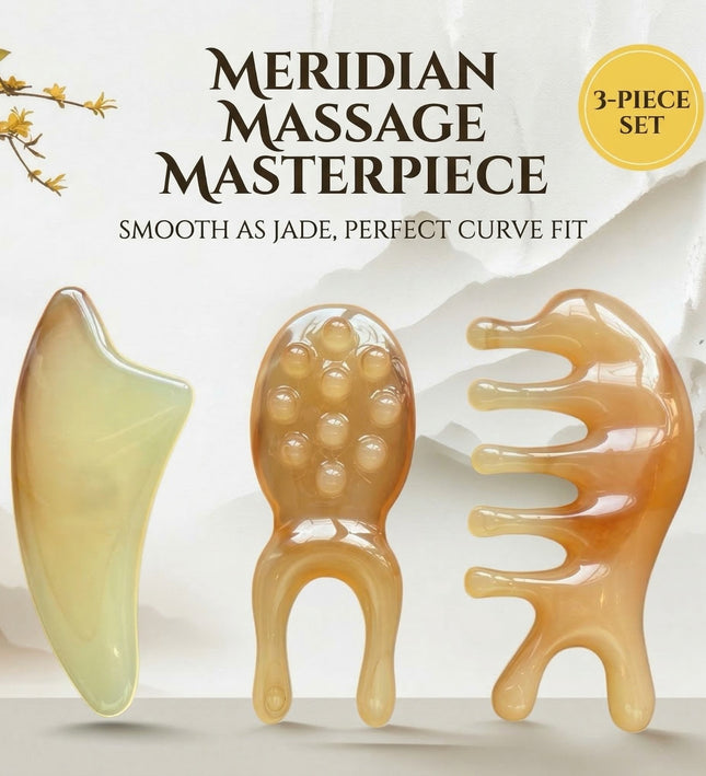 Meridian Massage Gua-Sha Masterpiece 3-Piece Set