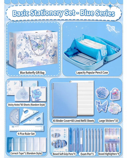 Basic Stationery Gift Set – Pink Series and Blue Series