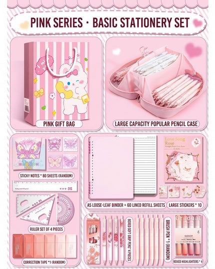 Basic Stationery Gift Set – Pink Series and Blue Series