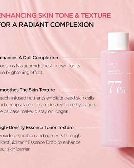 Anua Peach 77 Niacin Essence Toner 250ml