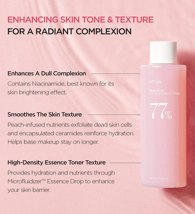 Anua Peach 77 Niacin Essence Toner 250ml