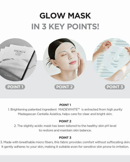 SKIN1004 Madagascar Centella Tone Brightening Glow Mask (5 Pack)