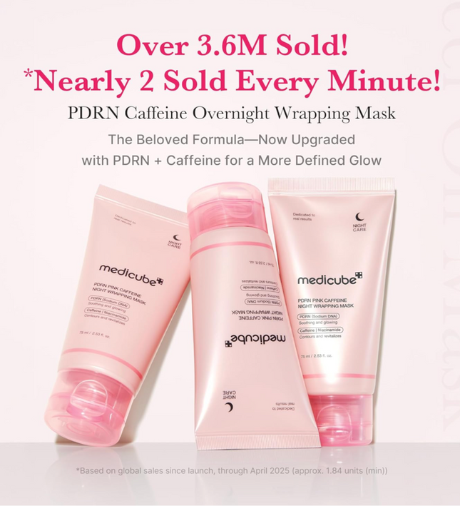 Medicube PDRN Pink Caffeine Night Wrapping Mask