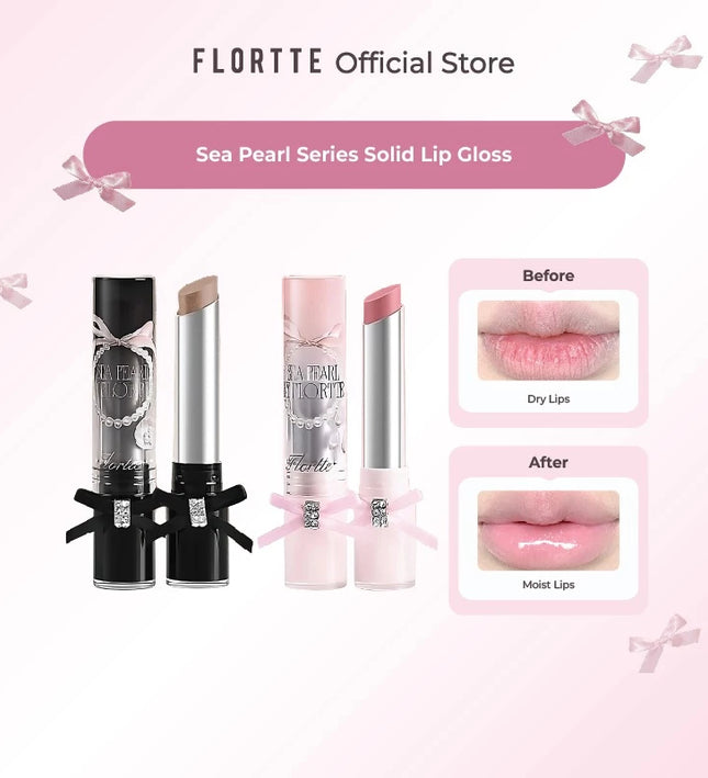 FLORTTE Sea Pearl Series Solid Lip Gloss Lip Stick