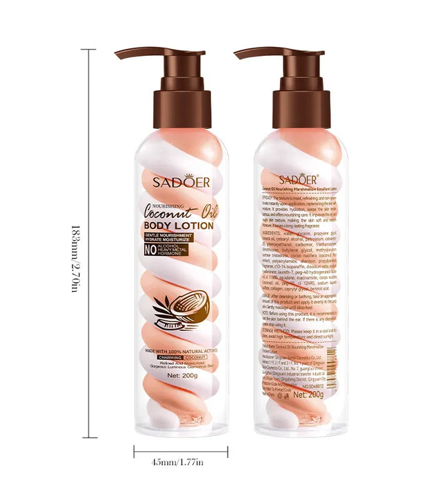 SADOER Nourishing Coconut Oil Body Lotion – 200g