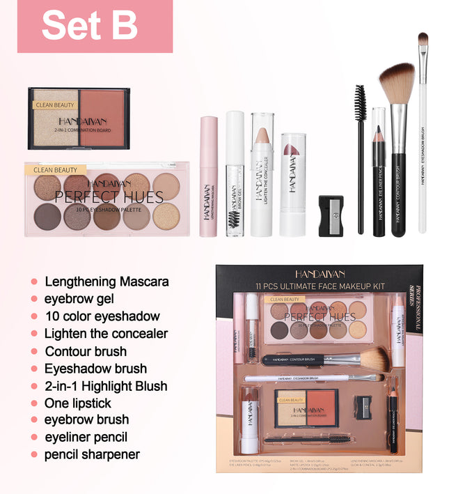 Face Makeup Beauty Set B - 11 items