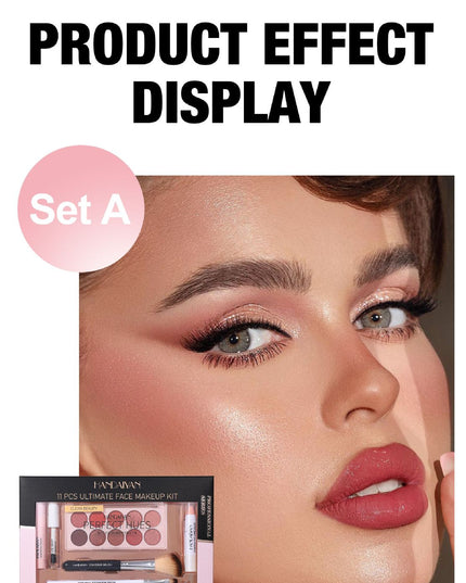 Face Makeup Beauty Set A - 11 Items